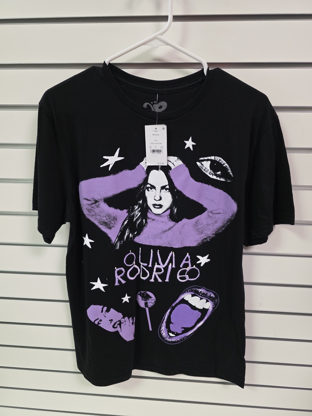 Olivia Rodrigo Black & Lavender Graphic Tee